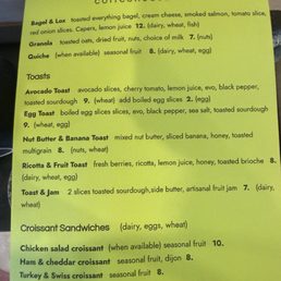 Breakfast Menu