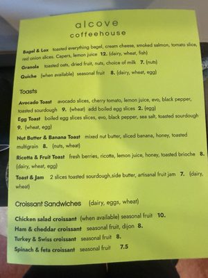 Menu photo 3 Alcove Coffeehouse  Lilburn, GA