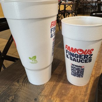Zaxbys - Iced lemonade on the left, and Sprite on the right - Chicken Wings Near Me - Fort Benning, Georgia Zaxbys - Iced lemonade on the left, and Sprite on the right - Chicken Wings Near Me - Fort Benning, Georgia