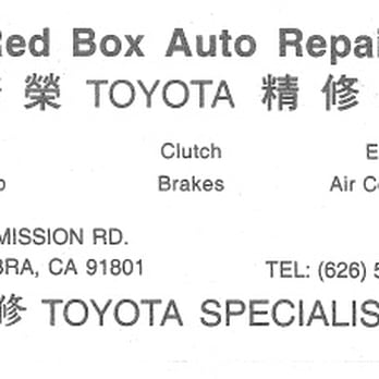 Red Box Auto Repair - Auto Repair Near Me - Alhambra, California Red Box Auto Repair - Auto Repair Near Me - Alhambra, California