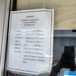 La Nueva Mollie's - Hours of operation 5am- 2pm
