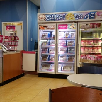 Baskin-Robbins - Freezer case at back of store has pre-packaged ice cream plus the cakes. - Ice Cream & Frozen Yogurt Near Me - San Gabriel, California Baskin-Robbins - Freezer case at back of store has pre-packaged ice cream plus the cakes. - Ice Cream & Frozen Yogurt Near Me - San Gabriel, California
