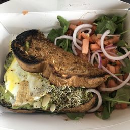 Burnt avocado toast. No quality control. Burnt avocado toast. No quality control.