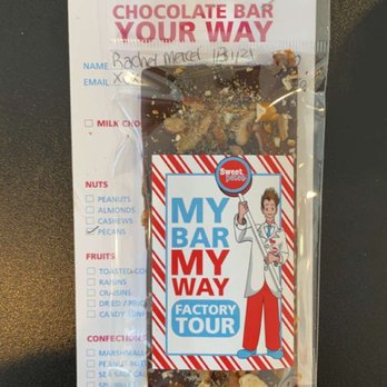 Sweet Pete's Candy - My customized chocolate bar from the chocoholic tour - Candy Stores Near Me - Jacksonville, Florida