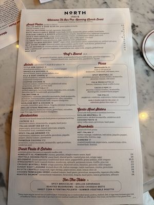 Menu photo 1 North Italia Madison, WI