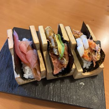 Daisho Sushi Lounge - 3 hand rolls - Sushi Bars Near Me - Las Vegas, Nevada Daisho Sushi Lounge - 3 hand rolls - Sushi Bars Near Me - Las Vegas, Nevada
