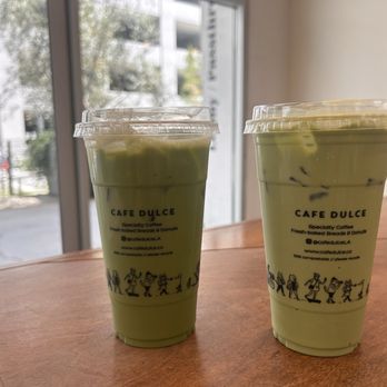 Cafe Dulce - Blueberry Matcha Latte - Coffee & Tea Near Me - Los Angeles, California