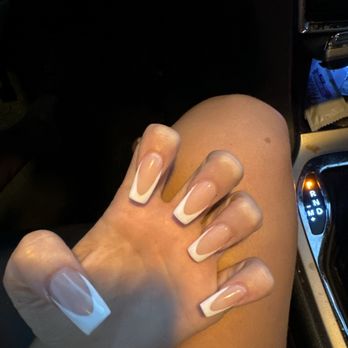 5:5 Nail Bar - paid $100 for these short uneven french tips very rushed and insane to pay so much for this work i will not be back. - Nail Salons Near Me - Tucson, Arizona