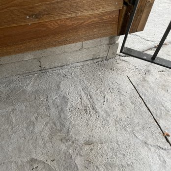 Custom Concrete - Cut transitions instead of formed, and patches everywhere. - Masonry/Concrete Near Me Custom Concrete - Cut transitions instead of formed, and patches everywhere. - Masonry/Concrete Near Me