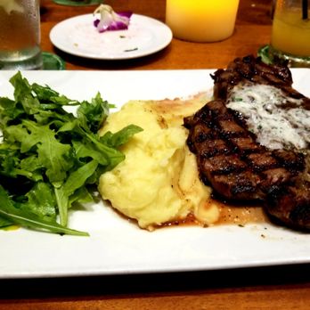 Tommy Bahama - Rib eye with mashed potatoes. Ok. Nothing exceptional. - Seafood Near Me - Kihei, Hawaii