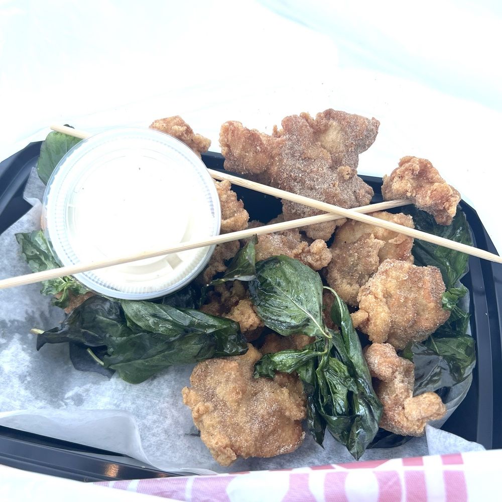 Chk chk boom Taiwanese popcorn chicken. So good!!! Chk chk boom Taiwanese popcorn chicken. So good!!!