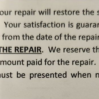 Done Right Auto Glass & Tint - The Warranty which was not honored. - Auto Glass Services Near Me - Denton, Texas Done Right Auto Glass & Tint - The Warranty which was not honored. - Auto Glass Services Near Me - Denton, Texas