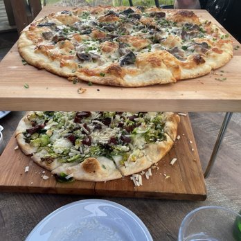 Grampa's Pizzeria - Brassacre (bottom pizza) and the Goomba. - Pizza Near Me - Madison, Wisconsin