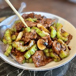 Eatery 19 - Beef and bitter melon in black bean sauce