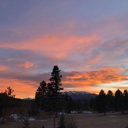 Rampart Range Resort - Sunset from our room and patio