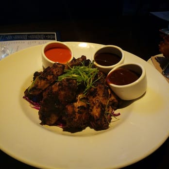 Yard House - Jerk rub wings with all sauces on the side, literally one of the best wings I've ever had that jerk rub is out of this world - Bars Near Me - Moorestown, New Jersey Yard House - Jerk rub wings with all sauces on the side, literally one of the best wings I've ever had that jerk rub is out of this world - Bars Near Me - Moorestown, New Jersey