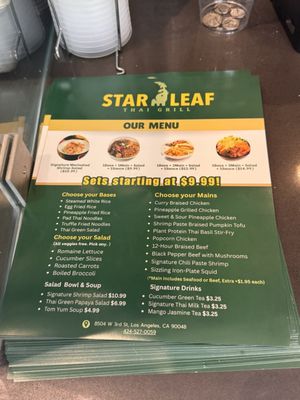 Menu photo 5 Star Leaf Thai Grill Los Angeles, CA Menu photo 5 Star Leaf Thai Grill Los Angeles, CA