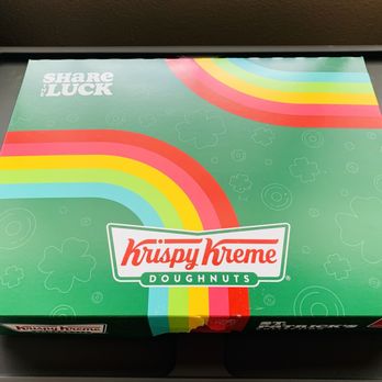 Krispy Kreme - I was so stoked to open up my box of Saint Paddy's Day donuts :D ! - Donuts Near Me - El Paso, Texas