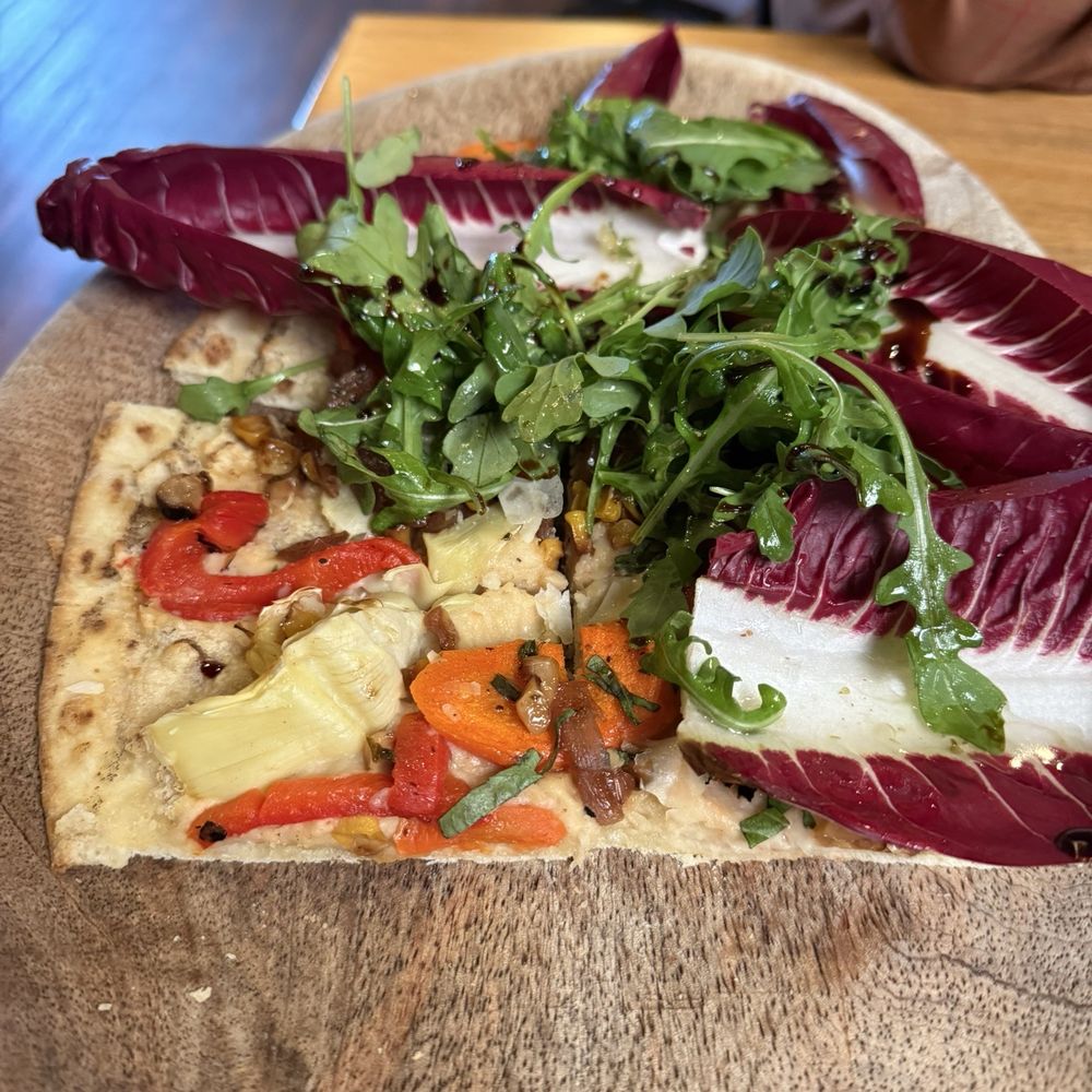 Hannah's Off The Square - Roasted Vegetable Flatbread - New American Near Me - Denton, Texas Hannah's Off The Square - Roasted Vegetable Flatbread - New American Near Me - Denton, Texas