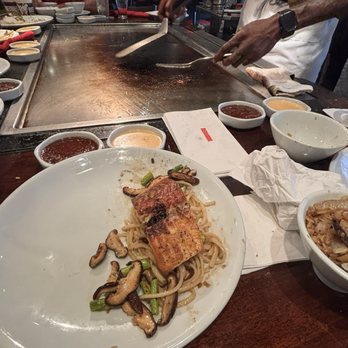 Benihana - HIBACHI SALMON WITH AVOCADO TARTAR SAUCE - Sushi Bars Near Me - Pennsauken, New Jersey