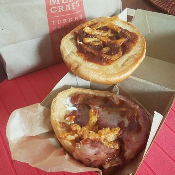 Arby's - This is a their brisket sandwich, no cheese. A medium?!?!? It had about 1 1/2 slices of brisket and a 1/4 slice of bacon. What a ripoff! - Fast Food Near Me - Hebron, Kentucky Arby's - This is a their brisket sandwich, no cheese. A medium?!?!? It had about 1 1/2 slices of brisket and a 1/4 slice of bacon. What a ripoff! - Fast Food Near Me - Hebron, Kentucky