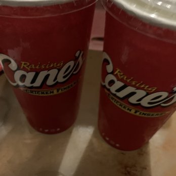 Raising Cane's Chicken Fingers - Sweetened tea and lemonade. $.39 more for the lemonade. - Chicken Shop Near Me - Mililani, Hawaii Raising Cane's Chicken Fingers - Sweetened tea and lemonade. $.39 more for the lemonade. - Chicken Shop Near Me - Mililani, Hawaii