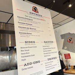 The menu