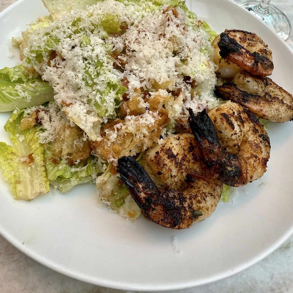 RH Rooftop Restaurant at RH Raleigh - Caesar salad with grilled shrimp - Breakfast & Brunch Near Me - Raleigh, North Carolina RH Rooftop Restaurant at RH Raleigh - Caesar salad with grilled shrimp - Breakfast & Brunch Near Me - Raleigh, North Carolina
