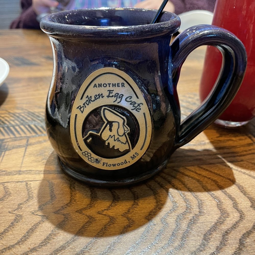 Another Broken Egg Cafe - Cute little coffee mug (we bought 2) - Breakfast & Brunch Near Me - Flowood, Mississippi