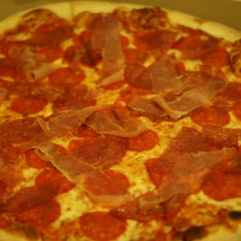 Napolitano's Brooklyn Pizza - 18'' Meat Lovers Pizza - With Proscuitto, Salami and Pepperoni - Italian Near Me - Cranston, Rhode Island Napolitano's Brooklyn Pizza - 18'' Meat Lovers Pizza - With Proscuitto, Salami and Pepperoni - Italian Near Me - Cranston, Rhode Island