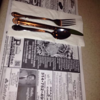 Chris' Pancake & Dining - Place Mats & Sikverware - Breakfast & Brunch Near Me - St. Louis, Missouri