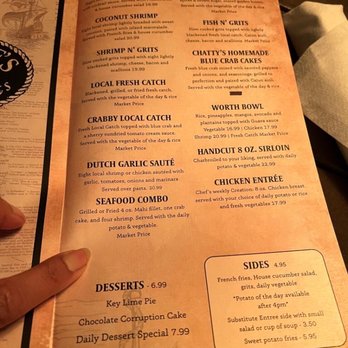 O. C. White's Restaurant - Menu - Seafood Near Me - St Augustine, Florida