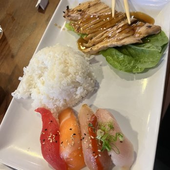 Hooked On Sushi - Pick 2 combo: nigiri sushi & chicken teriyaki - Japanese Near Me - Encinitas, California Hooked On Sushi - Pick 2 combo: nigiri sushi & chicken teriyaki - Japanese Near Me - Encinitas, California