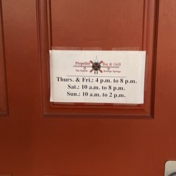 Hours of operation
