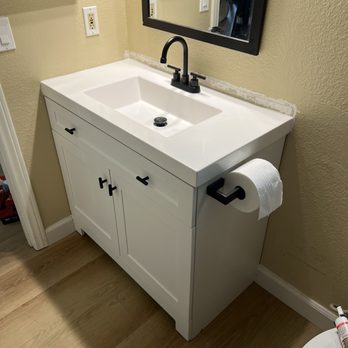Cavender Handyman Services - New vanity install project - Handyman Near Me