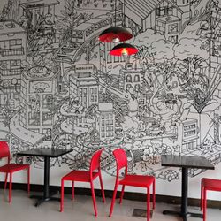 Inside the restaurant