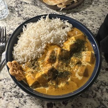 Mesa - Paneer curry, spice level 4 (white girl spice level). SO YUMMY! - Indian Near Me - Jacksonville, Florida