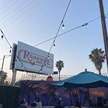 Roadside Taco - Sign and palm trees. Can you get more LA vibes? - Tacos Near Me - Studio City, California
