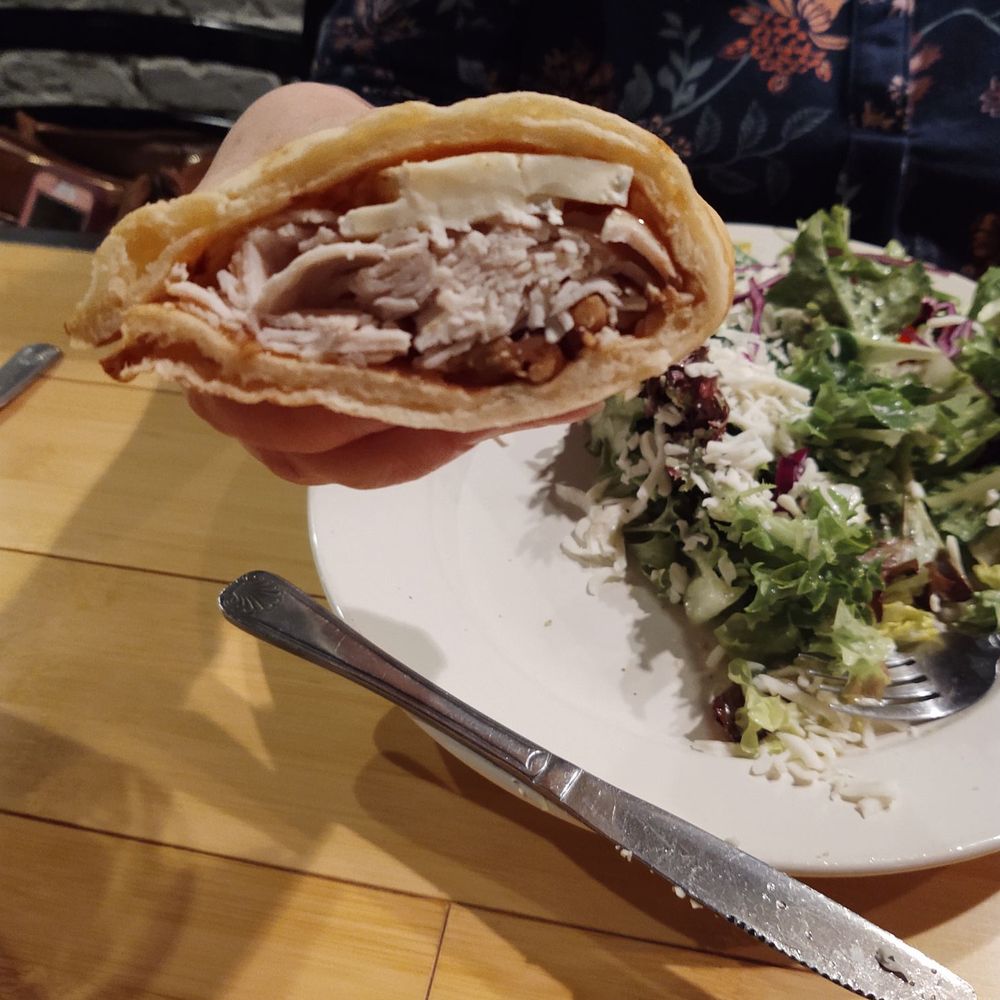 Malia's - My wife's wrap and salad. Full of goodies. - New American Near Me - Aiken, South Carolina Malia's - My wife's wrap and salad. Full of goodies. - New American Near Me - Aiken, South Carolina