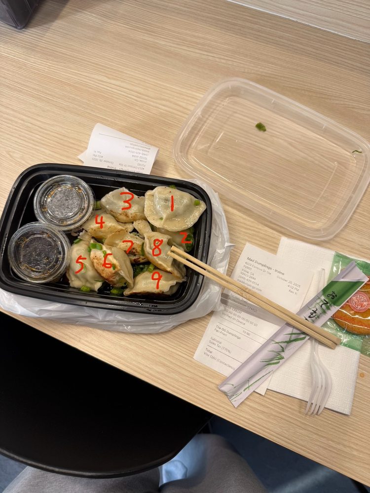 Food from Mad Dumplings - Irvine