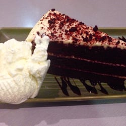 Eurobar - Red Velvet cake. It's an interesting mud-carrot-beetroot combo.