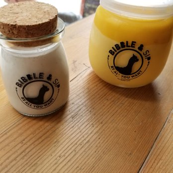 Bibble & Sip - Tea panna cotta and the mango panna cotta - Coffee & Tea Near Me - New York, New York