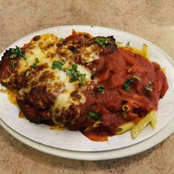 Tony’s On The Boulevard - Eggplant Parmesan - thin, crispy & delicious!