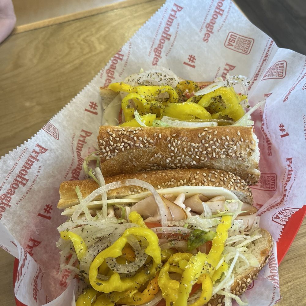 Turkey & Cheese with some hot peppers Turkey & Cheese with some hot peppers