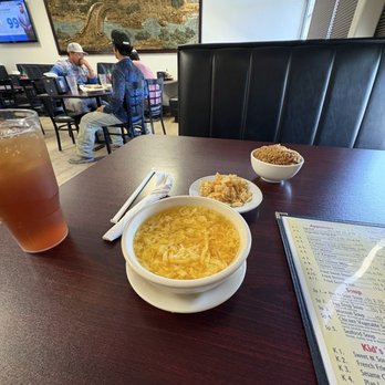 Golden City - Egg drop soup, sweet tea, and fried rice - Chinese Near Me - New Braunfels, Texas