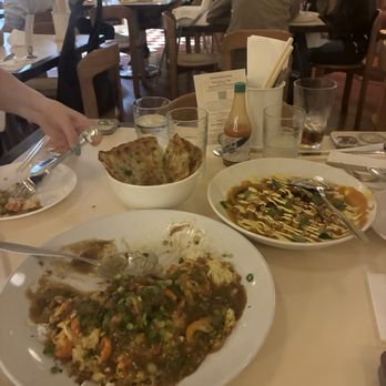 Agnes and Sherman - Scallion pancakes (top left) & Curry (right) - Diners Near Me - Houston, Texas