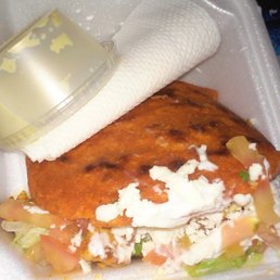 Chicken Gordita, messy but gooood Chicken Gordita, messy but gooood