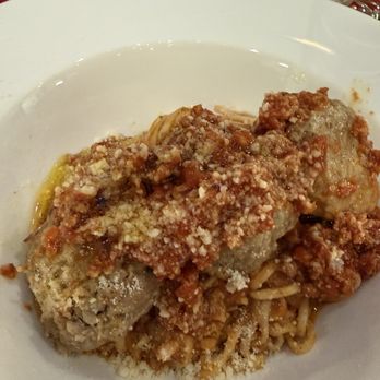 Pane E Amore Italian Cafe - Spaghetti with homemade meatballs - Cafes Near Me - Bradenton Beach, Florida