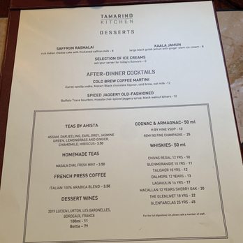Tamarind Kitchen - Dessert Menu - Indian Near Me - London, XGL Tamarind Kitchen - Dessert Menu - Indian Near Me - London, XGL