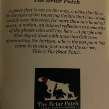 The Briar Patch - Tapas/Small Plates Near Me - Flora, Mississippi